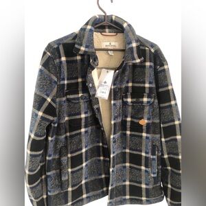 NWTS LumberJack Plaid button up snap closure women medium